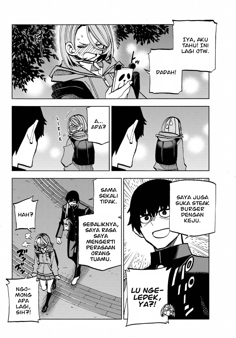 The Story Between a Dumb Prefect and a High School Girl with an Inappropriate Skirt Length Chapter 02 Gambar 15